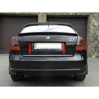 Trunk Trim Stainless Steel Skoda Octavia II A5 2006-2010 photo 1