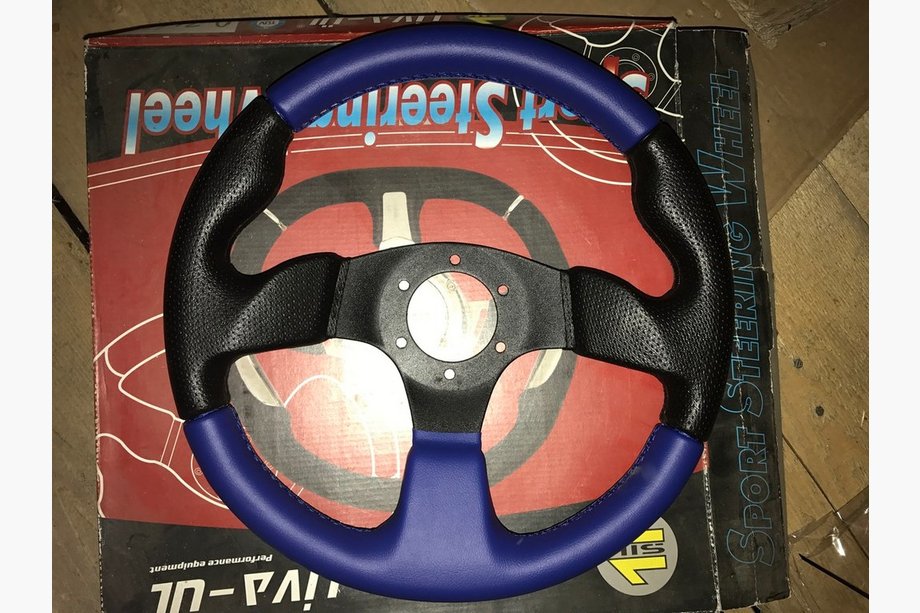 VAZ 2108-2109 1984-2011 Steering Wheel Blue (with Adapter) Image