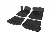 Volkswagen Bora 1998-2004 Rubber floor mats with edge (4 pcs, Polytep) photo 1