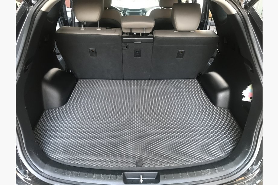 Hyundai Santa Fe 3 2012-2018 Trunk Mat (EVA, Black) (5-Seater) Image