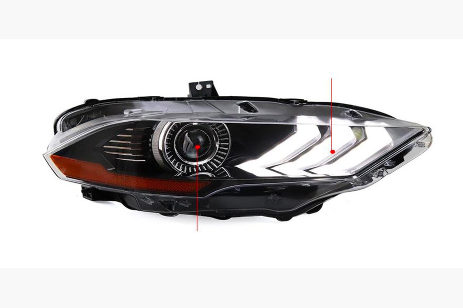Ford Mustang 2015-2023 Front Headlights Set (2 pcs, 2015+) Image