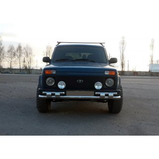 Front Bar ST015 (Stainless Steel) Lada Niva та Urban 1977- photo 1