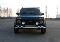 Lada Niva та Urban 1977- Front Bar ST015 (Stainless Steel) photo 1
