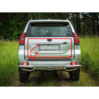 Chrome trim above license plate (Design 2018) Toyota Land Cruiser Prado 150 2009-2023 photo 1