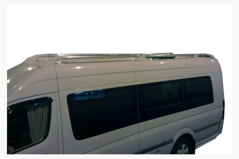 Mercedes Sprinter W906 2006–2018 Roof Rails (Original, White Feet) Image