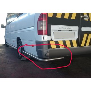 Rear Corner Bars AK-SO (Stainless Steel) Volkswagen LT 1995-2006 photo 1