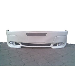 Front bumper lip with 2 headlight cutouts (primed for painting)