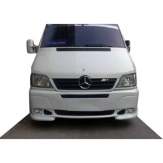 Front bumper trim for 2 headlights (CDI, paintable) photo 2