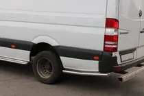 Volkswagen Crafter 2016- Side pipes behind rear wheel (2 pcs, stainless steel) photo 1