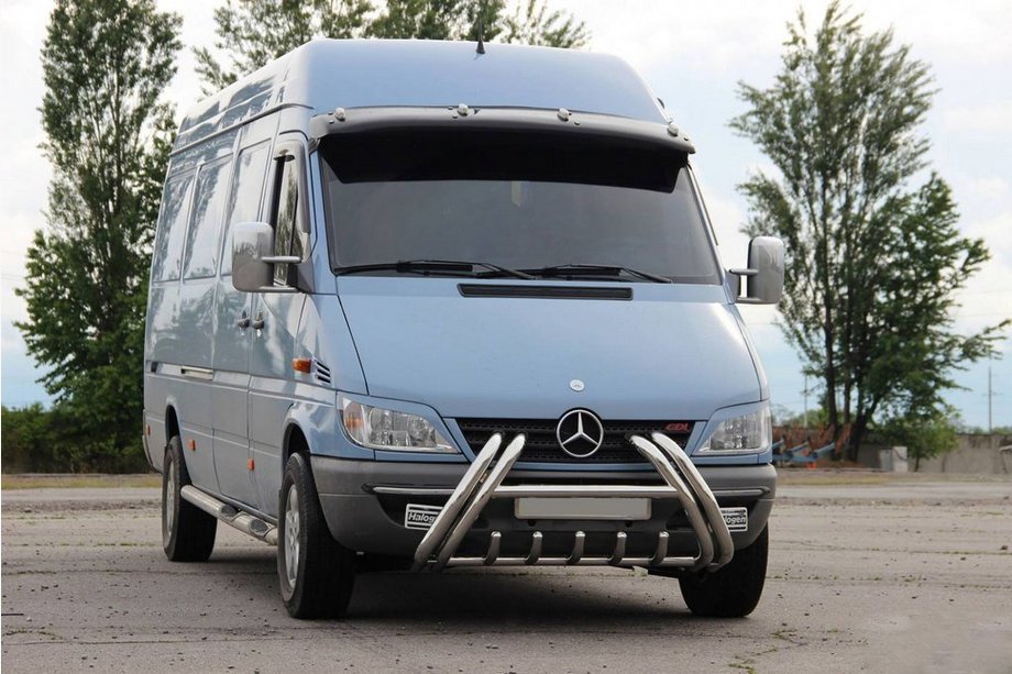 Mercedes Sprinter W901/902/903/904/905 1995–2006 Kelebek WT011 Stainless Steel Bull Bar Image