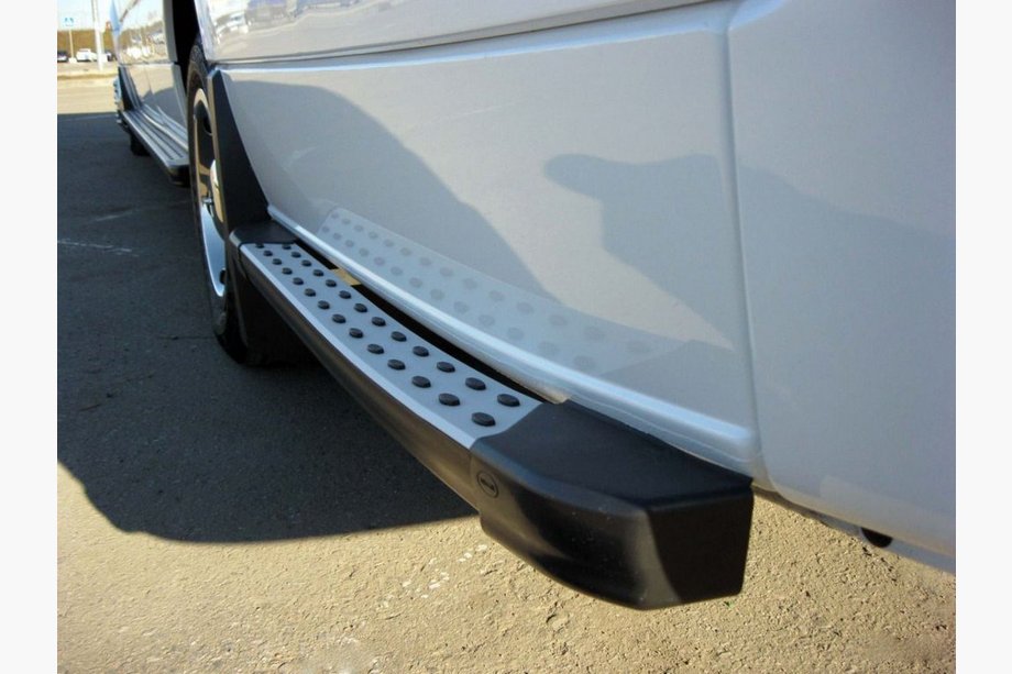 Mercedes Sprinter W906 2006–2018 Side steps behind rear wheel DOT-Line (2 pcs, aluminum) Image
