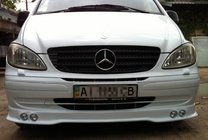 Mercedes Vito W639 2004-2014 Front bumper lip with 4 headlights (primed for painting) photo 2