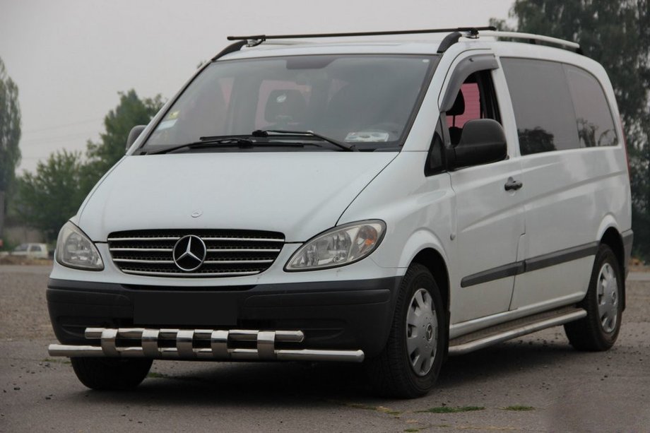 Mercedes Viano 2004-2014 Front Bar Shark ST015 (Stainless Steel) Image
