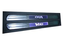 Mercedes Viano 2004-2014 Wireless illuminated door sills (2 pcs, stainless steel) photo 1