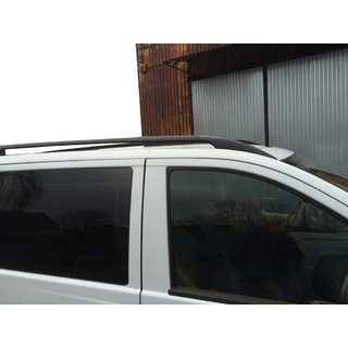 Black Roof Rails CAN Original Design (Metal Feet) Mercedes Viano 2004-2014 photo 1