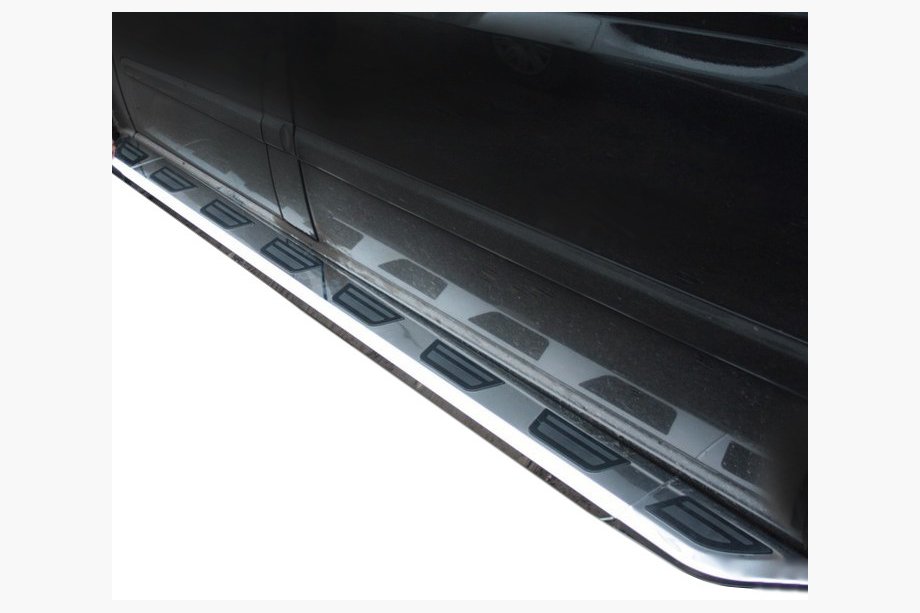 Mercedes Viano 2004-2014 Side Steps Vison (2 pcs, Aluminum & Stainless Steel) Long Wheelbase Image