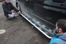 Mercedes Vito W639 2004-2014 Side Steps Vison (2 pcs, Aluminum & Stainless Steel) Short and Medium photo 6