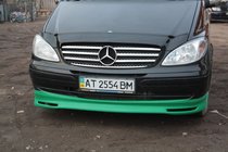 Mercedes Viano 2004-2014 Front Bumper Lip Brabos Style (primed for painting) photo 3