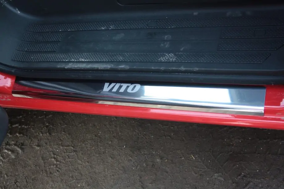 Mercedes Vito W639 2004-2014 Door Sill Covers Laser-Style (2 pcs, Stainless Steel) Photo 3