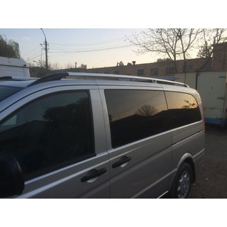 Roof Rails Chrome CAN Original Design (Metal Feet) Mercedes Viano 2004-2014 photo 3