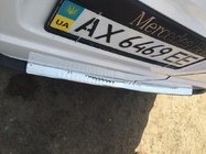 Mercedes Vito W639 2004-2014 Rear bumper protector with lip (Carmos V1, stainless steel) photo 4