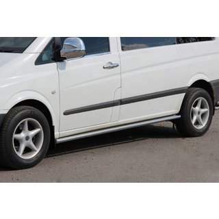 Side Bars BB001 (2 pcs, Stainless Steel) Mercedes Viano 2004-2014 photo 1