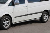 Mercedes Viano 2004-2014 Side Bars BB001 (2 pcs, Stainless Steel) photo 1