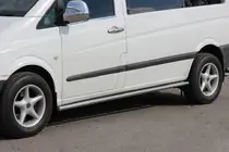 Mercedes Vito W639 2004-2014 Side Bars BB001 (2 pcs, Stainless Steel) photo 1