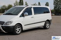 Mercedes Viano 2004-2014 Side Bars BB001 (2 pcs, Stainless Steel) photo 3