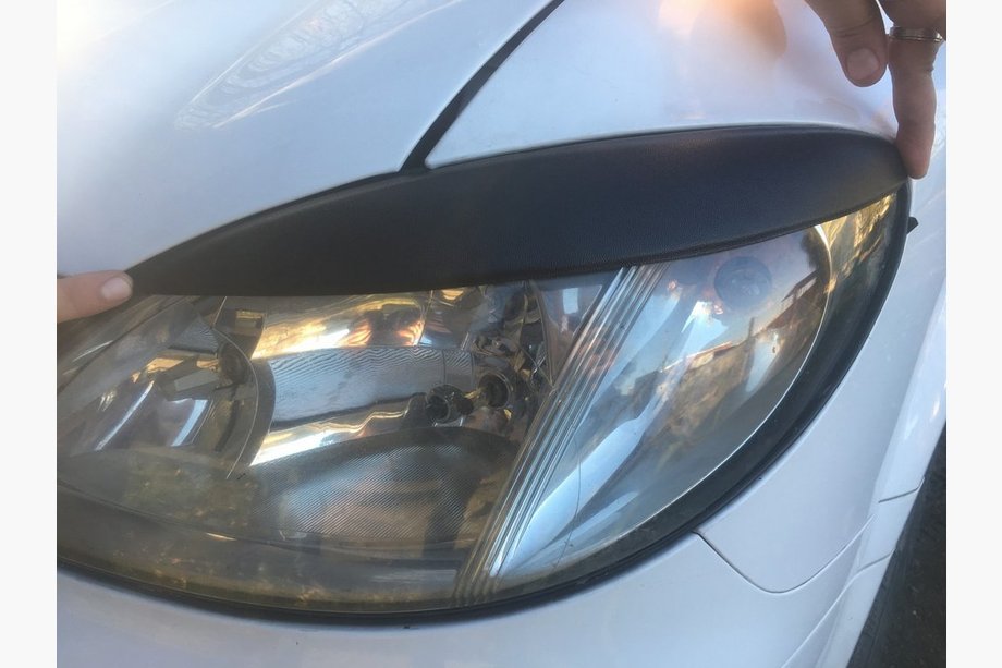 Mercedes Vito W639 2004-2014 Headlight eyebrows straight (2004-2010, 2 pcs, plastic) Photo 6