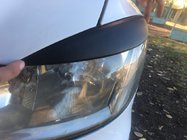 Mercedes Vito W639 2004-2014 Headlight eyebrows straight (2004-2010, 2 pcs, plastic) Black Matte photo 7