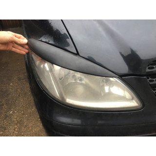 Headlight eyebrows straight (black matte) Mercedes Viano 2004-2014 photo 1