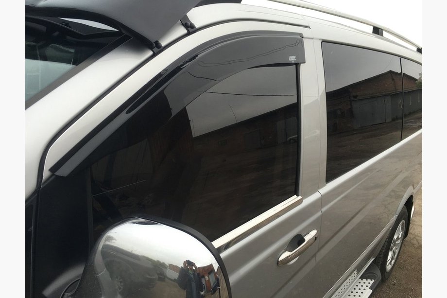 Mercedes Vito W639 2004-2014 Window Deflectors (2 pcs, DD, insert type) Image