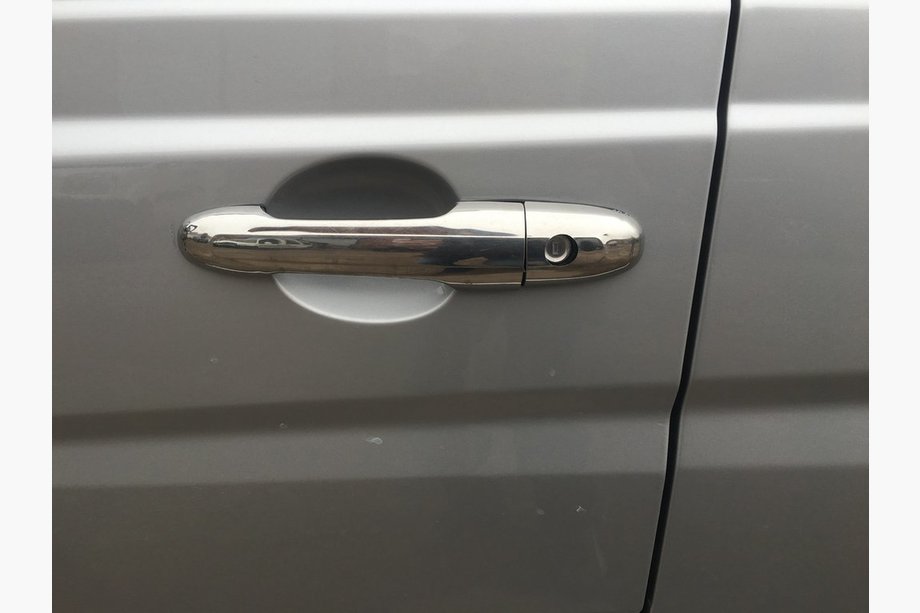 Mercedes Vito W639 2004-2014 Stainless Steel Door Handle Covers 3 pcs, OmsaLine - Italian Stainless Steel Photo 3