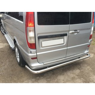 Rear Bar AK005 (Stainless Steel) Mercedes Vito W639 2004-2014 photo 1