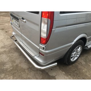 Rear Bar AK005 (Stainless Steel) Mercedes Vito W639 2004-2014 photo 2