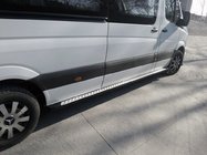Mercedes Sprinter W907/W910 2018- Side Steps DOT-Line (2 pcs, Aluminum) photo 1