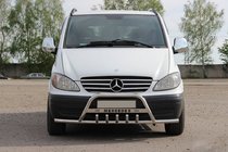 Mercedes Viano 2004-2014 Bull Bar WT004-Plus with Bumper Guards (Stainless Steel) photo 1