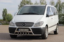 Mercedes Viano 2004-2014 Bull Bar WT004-Plus with Bumper Guards (Stainless Steel) photo 3