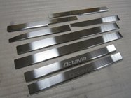 Skoda Octavia II A5 2010-2013 Door Sill Covers Nataniko (8 pcs, Stainless Steel) photo 3