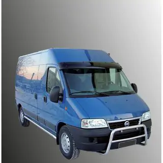 Windshield visor (black gloss, 5mm) Fiat Ducato 1995-2006 photo 1