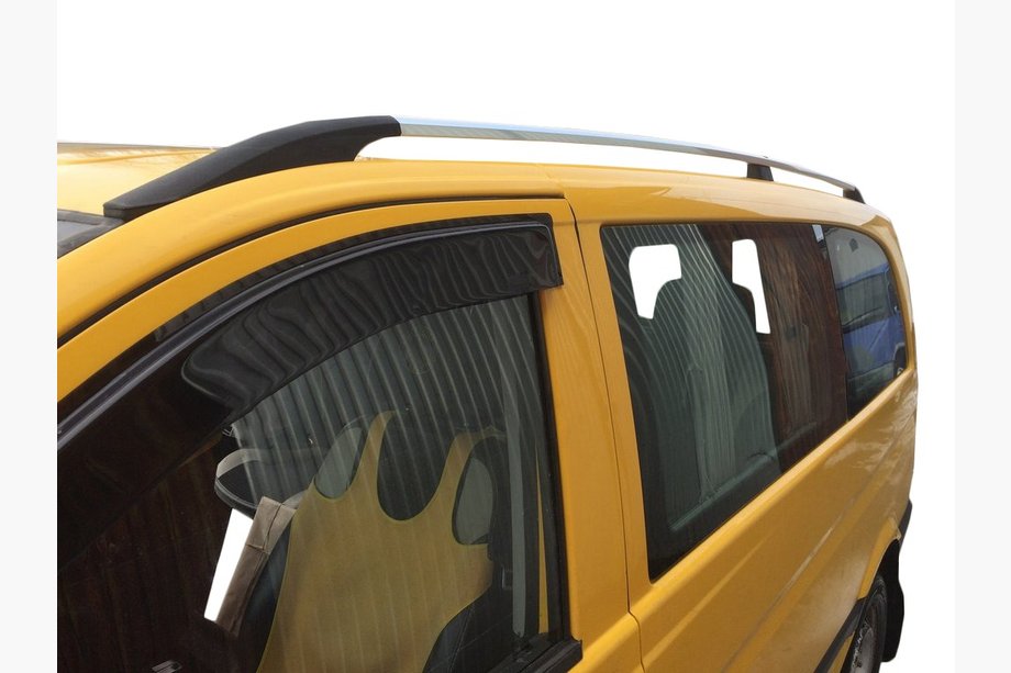 Mercedes Viano 2004-2014 Roof Rails Chrome DDU (Plastic Feet) Image