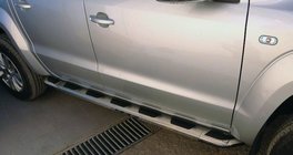 Audi Q7 2005-2015 Side Steps Vison (2 pcs, Aluminum & Stainless Steel) photo 1