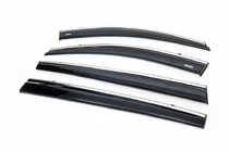 Kia Sportage 2010-2015 Window deflectors with chrome trim (4 pcs, Niken) photo 2