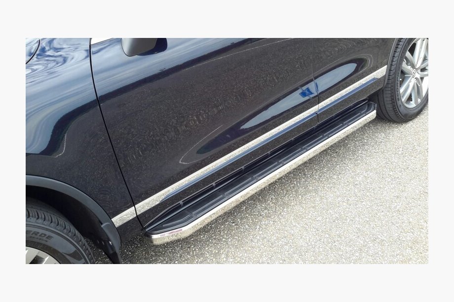 Volkswagen Touareg 2010-2018 Side Steps Original V1 (2 pcs, Aluminum) Image