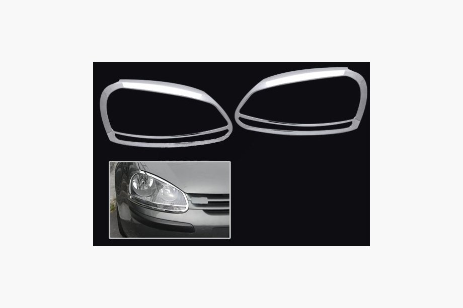 Volkswagen Golf 5 2003-2009 Headlight Covers (2 pcs, Plastic) Photo 1
