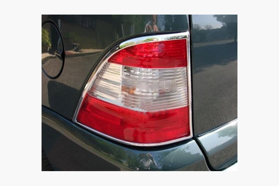 Mercedes ML W163 1997-2005 Chrome Tail Light Covers (2 pcs, plastic) Image