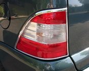 Mercedes ML W163 1997-2005 Chrome Tail Light Covers (2 pcs, plastic) photo 1