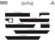 Mercedes E-class W124 1984–1997 Dashboard Trim Covers (Meric) Wood photo 2