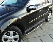 Mercedes ML W164 2005-2011 Side Steps BlackLine (2 pcs, Aluminum) photo 1
